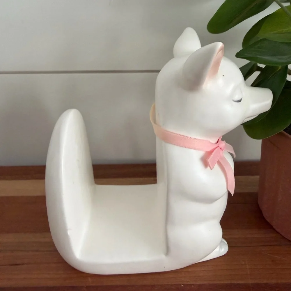 Vintage Lord & Taylor Pig Ceramic Napkin Holder